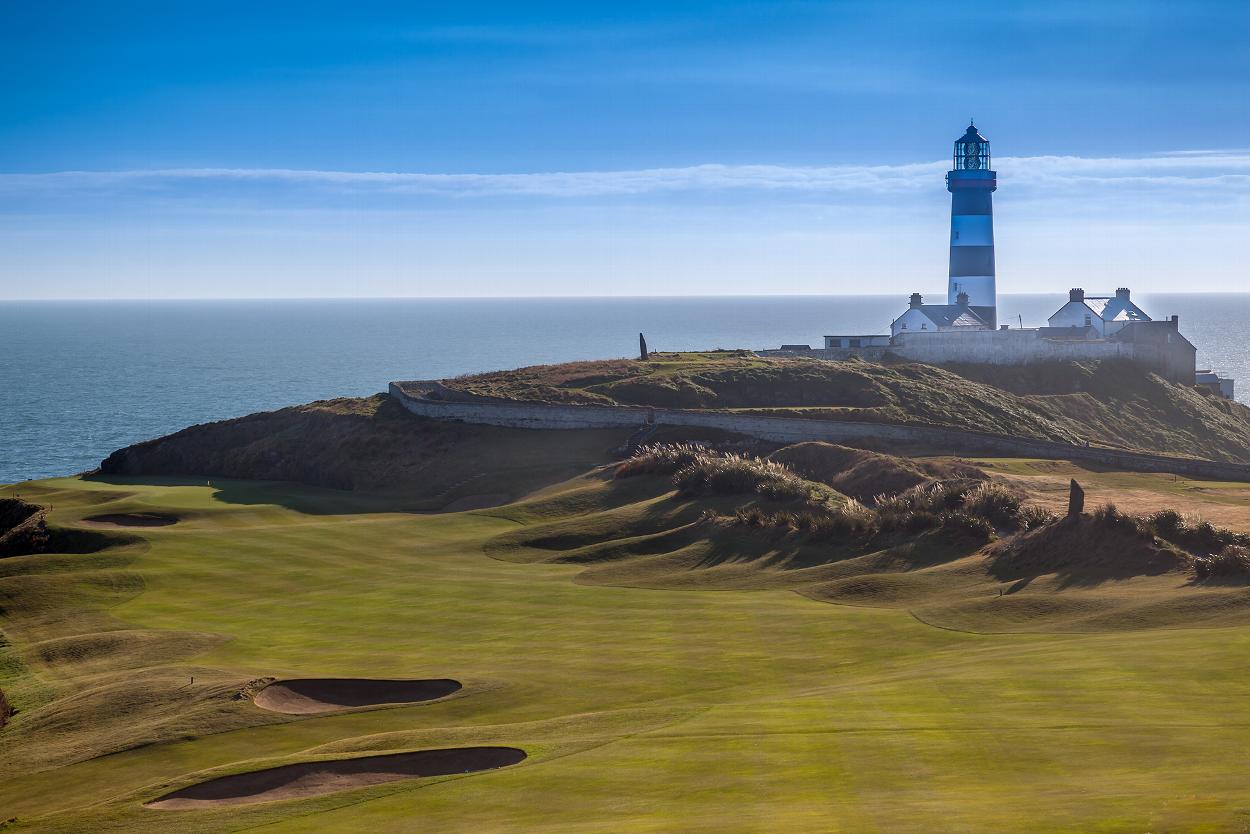 Ireland coast with lighthouse